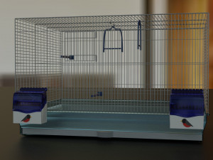 of a cage for parrots 3D Model