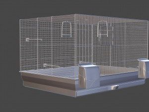 of a cage for parrots 3D Model