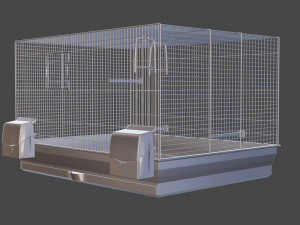 of a cage for parrots 3D Model