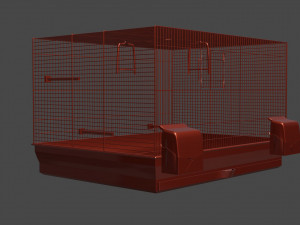 of a cage for parrots 3D Model