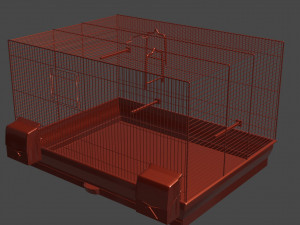 of a cage for parrots 3D Model