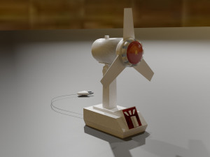 of a soviet fan low-poly 3D 模型
