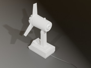 of a soviet fan low-poly 3D Model