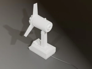 of a soviet fan low-poly 3D Model