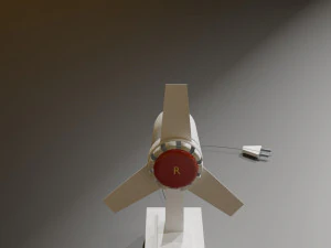 of a soviet fan low-poly 3D Model