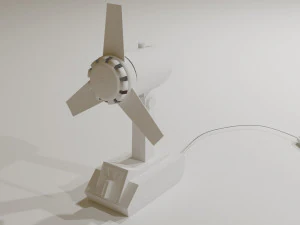 of a soviet fan low-poly 3D Model