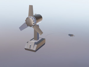 of a soviet fan low-poly 3D Model