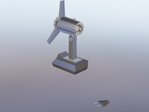 of a soviet fan low-poly 3D Model