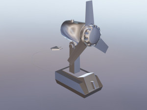 of a soviet fan low-poly 3D Model