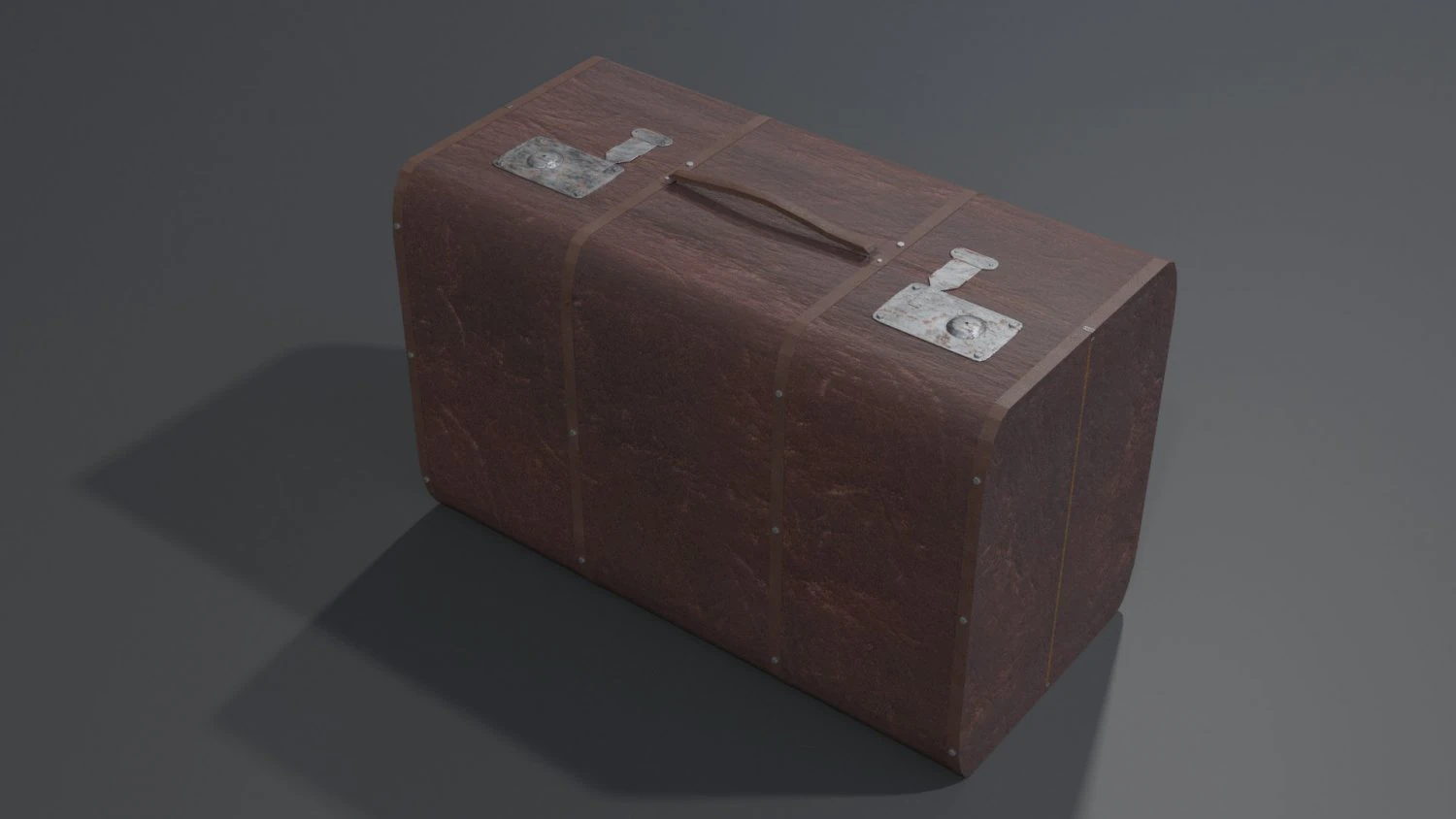 of a leather suitcase 3D Model .c4d .max .obj .3ds .fbx .stl .blend 