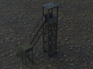 3d tower model low-poly 3D Model