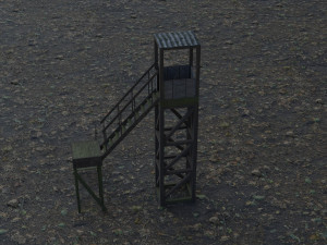 3d tower model low-poly 3D Model