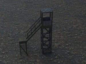 3d tower model low-poly 3D Model