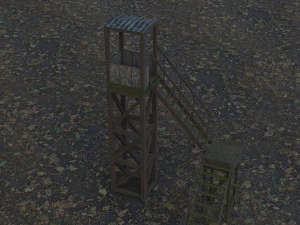 3d tower model low-poly 3D Model