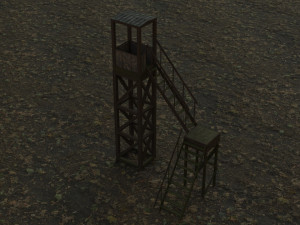 3d tower model low-poly 3D Model