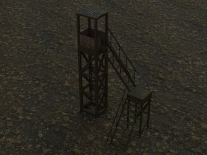 3d tower model low-poly 3D Model