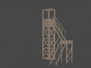 3d tower model low-poly 3D Model