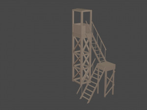 3d tower model low-poly 3D Model