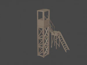 3d tower model low-poly 3D Model