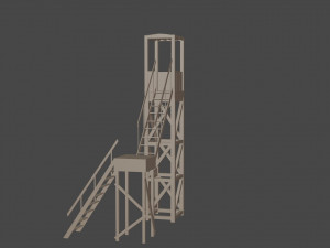 3d tower model low-poly 3D Model