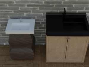 3d pack of washbasins and sinks for the interior Model 3D