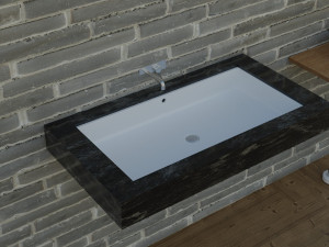 3d pack of washbasins and sinks for the interior Model 3D