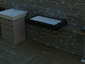 3d pack of washbasins and sinks for the interior Model 3D