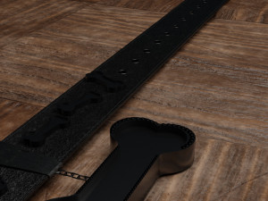 dog collars in different styles 3D Model