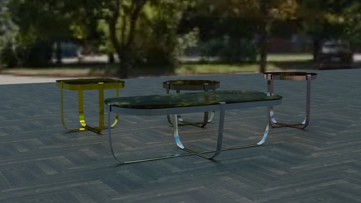 of a coffee table 3D Model .c4d .max .obj .3ds .fbx .stl .blend
