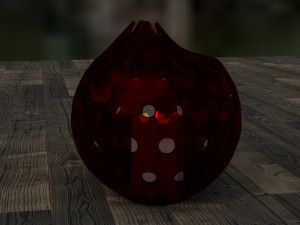 of a lamp in the shape of a pomegranate 3D 模型
