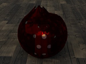 of a lamp in the shape of a pomegranate 3D 模型