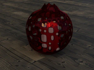 светильника в форме граната 3D Модель