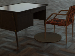 table for a cozy home interior 3D 模型