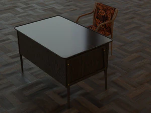 table for a cozy home interior 3D Model