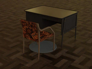 table for a cozy home interior 3D Model