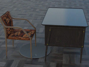 table for a cozy home interior 3D Model