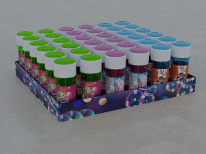 jars of soap bubbles 3D Model