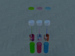 jars of soap bubbles Modello 3D