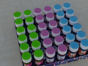 jars of soap bubbles Modello 3D