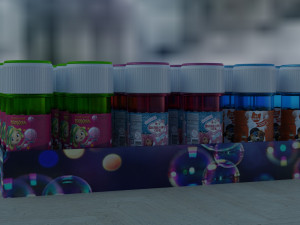 jars of soap bubbles Modello 3D