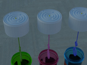 jars of soap bubbles Modello 3D