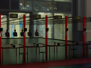 модель тренировочного полигона 3D Модель