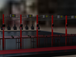 training range model Modello 3D