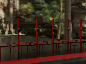 training range model Modello 3D