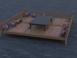 özbek tapchan modeli 3D Model