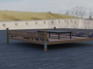uzbek tapchan model 3D 모델