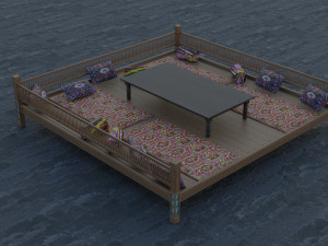 uzbek tapchan model 3D 모델