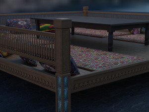 uzbek tapchan model 3D 모델