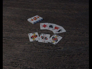 playing cards poke low-poly 3D Model