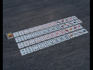 playing cards poke low-poly 3D Model